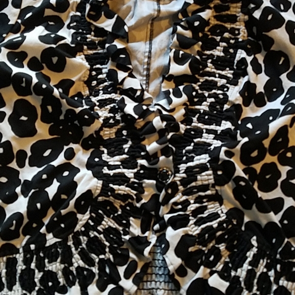 Cato Sz 22w/24w Short Jacket Black & White - Picture 3 of 4